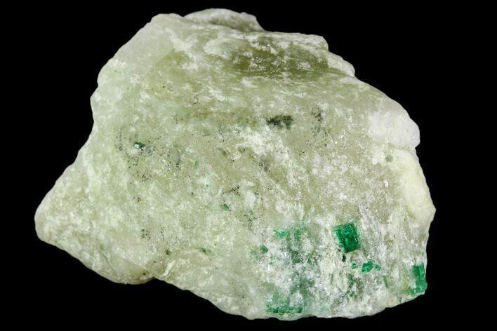 Beryl (Var Emerald) in Calcite - Khaltoru Mine, Pakistan #112059